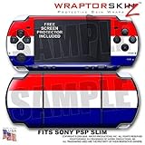 Red, White and Blue WraptorSkinz Skin and Screen Protector Kit fits Sony PS ....