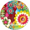 French Bull 11-Inch Melamine Plate, Mosaic