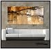 HUGE! Modern Abstract Canvas Wall Art, Limited Edition, Hand Embellished Abstract Painting, Ready to Hang, 60 x 30 x 1.5
