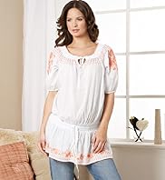 Maternity Pure Cotton Floral Embroidered Tunic