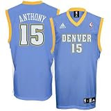 Carmelo Anthony Denver Nuggets Blue Youth Replica Adidas NBA Jersey