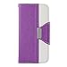 ULAK Dual Color Wallet Magnetic PU Leather Case with Stand Flip Cover for iPhone 6S & iPhone 6 4.7inch (Purple/White)