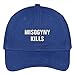 Trendy Apparel Shop Misogyny Kills Embroidered Soft Low Profile Adjustable Cotton Cap - Royal