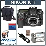 Nikon D300 DX Digital D-SLR Camera - Refurbished by Nikon U.S.A. with 4GB CF Memory Card, Spare EN-EL3e Lithium-Ion Battery, Camera Case, Mack 3 Year Extended Warranty, Digital Remote Release, Nikon Understanding Digital Photography with Nikon SLR DVD