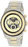 Invicta Mens 1011 II Collection Chronograph 18k Gold-Plated and Silver-Tone Stainless Steel Watch