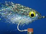 NEW FLIES Pearlescent Nuclee-r Bunker - Purple & White UVA - Yellow Rattle Eyes