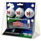 Nebraska Cornhuskers NCAA 3 Golf Ball Gift Pack w/ Hat Clip