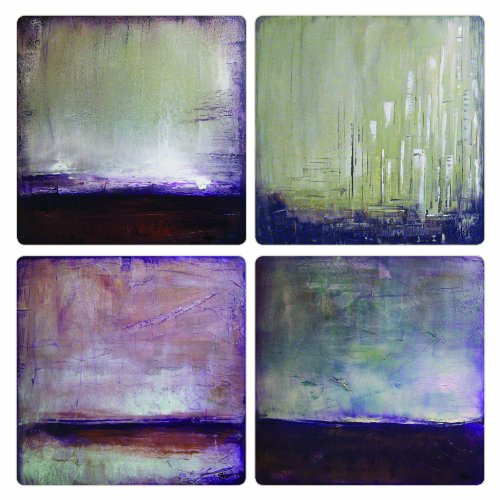 CoasterStone AS9952 Absorbent Coasters, 4-1/4-Inch, 