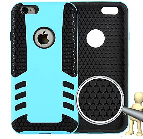 iPhone 6 Case,ChengYung[TM] Silicone Rocket Style Protective Case [Anti-Knock][Slender Armor] For iPhone 6 (4.7-inch)-Skyblue