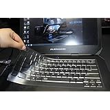 Ultra Thin TPU Clear Transparent Keyboard Protector Cover Skin for Dell New Alienware 15 ANW15(2015 version) 15.6-Inch Gaming Laptop(if your "enter" key looks like "7", our skin can't fit)