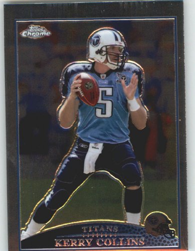 2009 Topps Chrome Football Card # 61 Kerry Collins Tennessee Titans Mint Condition - Shipped In Protective ScrewDown Display Case!