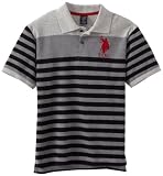 U.S. Polo Assn. Boys 8-20 Engineered Striped Polo