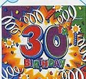 16 Servietten 30.Geburtstag