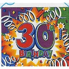 Servietten Explosion 30.Geburtstag
