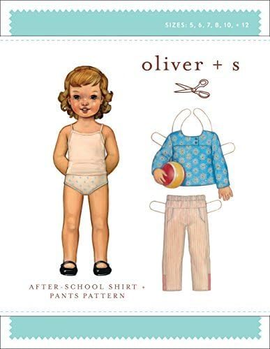After-School Shirt + Pants Sewing Pattern (Sizes 5-12) by Oliver and S
