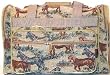22" Horse Tapestry Duffel Bag with Pockets - 22"L x 10"W x 11"H
