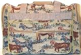 22" Horse Tapestry Duffel Bag with Pockets - 22"L x 10"W x 11"H