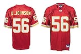 Derrick Johnson Kansas City Chiefs Red NFL Equipment Replica Football Jersey By Reebok (M=40)