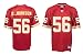 Derrick Johnson Kansas City Chiefs Red NFL Equipment Replica Football Jersey By Reebok (M=40)