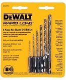 DEWALT DW2551  6 Piece 1/16-Inch to 1/4-Inch Hex Shank Twist Drill Assortment