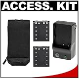 Olympus Carrying Case with (2) LI-42B Batteries & Charger Kit for Stylus 840, 850 SW, 1040, 1050 SW, FE-320, FE-340, FE-350, FE-360, FE-20 Digital Camera