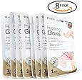 Hand Hydrating Gel Moisture Moisturizing Gloves with Shea Butter & Jojoba & Vitamin E for Women,Girls,Men (Pack of 8)