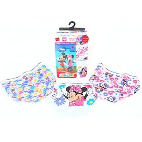 Mickey Mouse Club 2 Packs of 3 -1/2 Dozen- Briefs Underwear Panties By Hanes