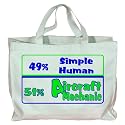 49% Simple Human 51% Aircraft Mechanic Totebag (Cotton Tote / Bag)