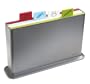 Joseph & Joseph 60030 Index Advance Set de 4 Planches � D�couper Anti-d�rapantes Argent