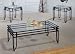 Matrix Coffee Table Set Wrought Iron with 8mm Beve