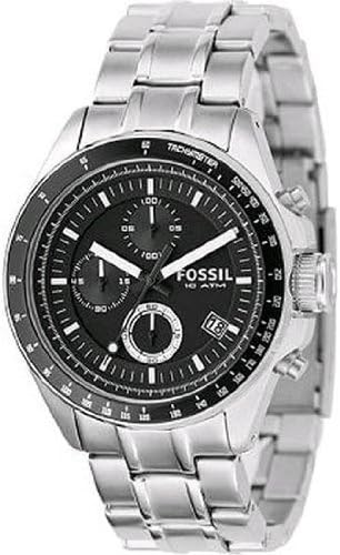 Fossil Fossil Men's Stainless Steel Chronograph Black Dial Watch
