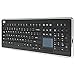Adesso Keyboard WKB-4400UB SlimTouch Wireless 2.4GHz RF Compact Touchpad