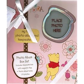 Winnie the Pooh Photo Album Box Set in Pink