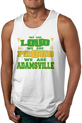 CHEDUCEA We Are Loud Proud Adamsville Elementary School Men's Cotton Tank Top White