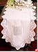 100% Luxury Cotton Embroidery with Handmade Crochet Table Cloth / 15x54