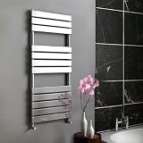 DESIGNER HEATED CHROME TOWEL RAIL RADIATOR 1200x600