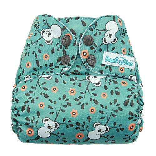 Mama Koala One Size Pocket Cloth Diaper, Bearly Awake