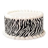Lucks Edible Image Tall Designer Prints Zebra, 36-Pack