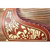 Dunhuang Two Cranes Facing The Sun Carved Guzheng 696d