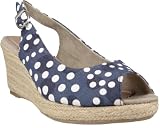 Wedge Wedge Wedge Pompes Tamaris Bleu Denim Sexy pointill&eacute; 1-28318-28