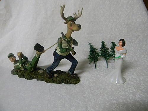 Camo Redneck Wedding Deer Hunter Hunting Cake Topper