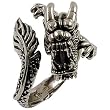 Wrap Around Dragon - Sterling Silver Ring