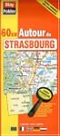 Carte routi�re : 60 km autour de Stra...