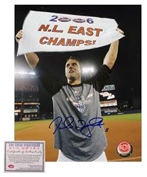 David Wright New York Mets MLB Hand Signed 8x10 Photograph 2006 NL East Champs