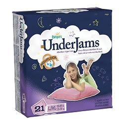 Pampers UnderJams Girls Size 8 (L/XL) Diapers Mega Pack 21 Count (Pack of 3)
