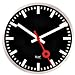 NEXTIME (�l�N�X�^�C��) �|�����v B&W Wall clock 30cm 'stripe' B1003003