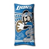 BSS - Detroit Lions NFL Mickey Folded Body Pillow (18in x 36in)