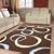 Flash 1660 Brown Modern Large Cheap Rug 115cmx160cm