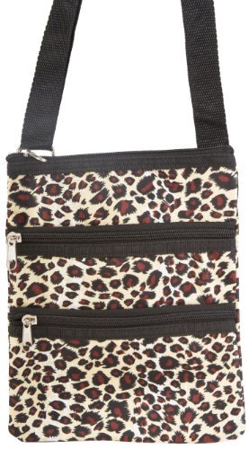 World Traveler Leopard Small Hipster Cross-Body Bag
