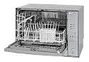 Bomann 770470 Tisch-Geschirrspüler: Energieeffizienzklasse BBC; Elektronik / 3 Spülprogramme, silber